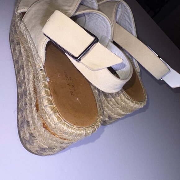 LIKE NEW rag & bone Tari Wedge Sandal Espadrille SlingBack Women's 39/US 8.5 - Picture 6 of 11